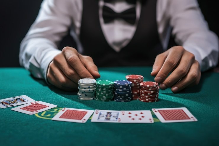 Mobile phone showing 888togel login live dealer table with dealer and betting interface